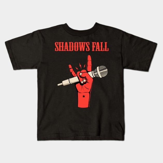 SHADOWS FALL BAND Kids T-Shirt by dannyook